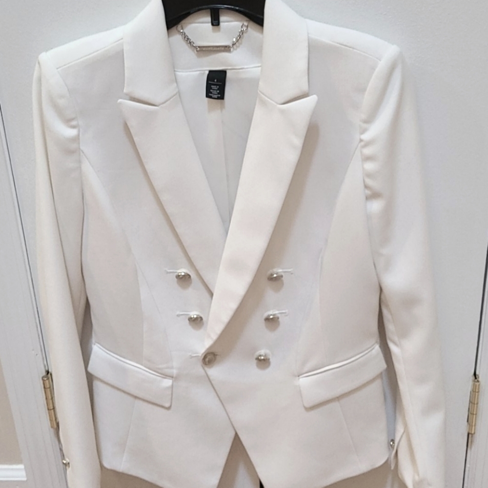 White House Black Market white blazer